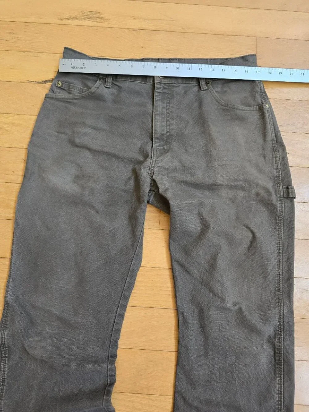 Dickies | grey canvas skater straight leg pants | MENS 34'